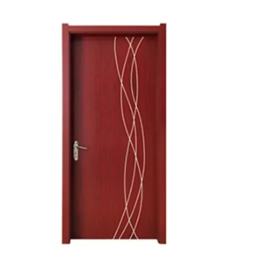 Puertas personalizadas de WPC, puerta batiente verde de materia prima para hospital